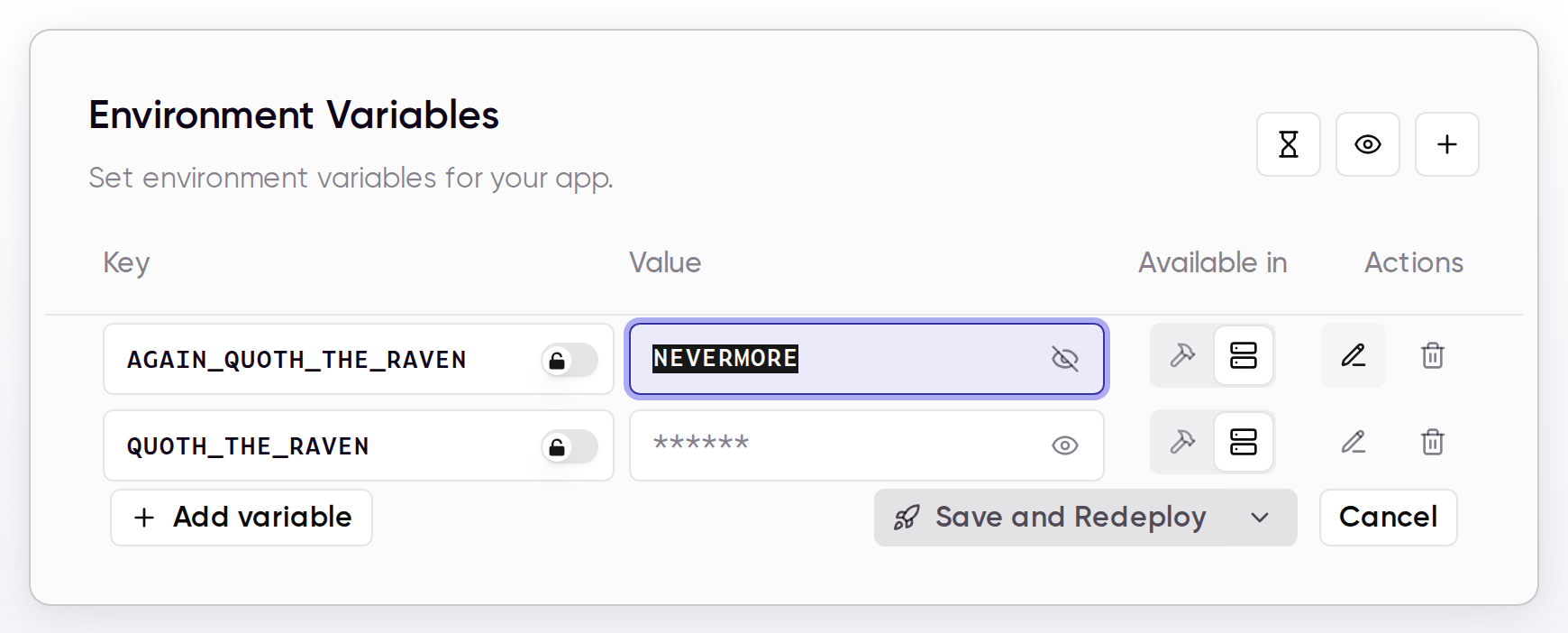 The wasmer.io fragment used to update secrets